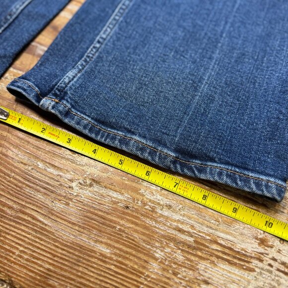 Polo Ralph Lauren Wide Leg Flare Jeans 31 Blue Stretch Denim - Picture 8 of 9